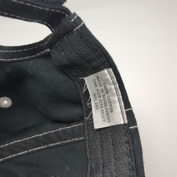 Realtree Strapback Hat Black One Size Embroidered Paramount Outdoors - Picture 9 of 10